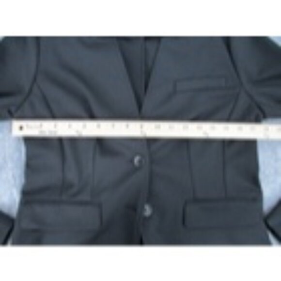 Ann Taylor Loft Black Blazer Jacket Womens Size Medium Business Casual Classic - Picture 5 of 16
